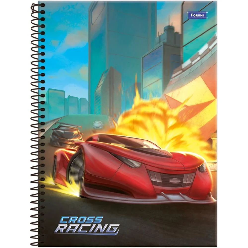 CADERNO 15X1 CAPA DURA CROSS RACING 240F FORONI (PCT.C/02) - imagem 2