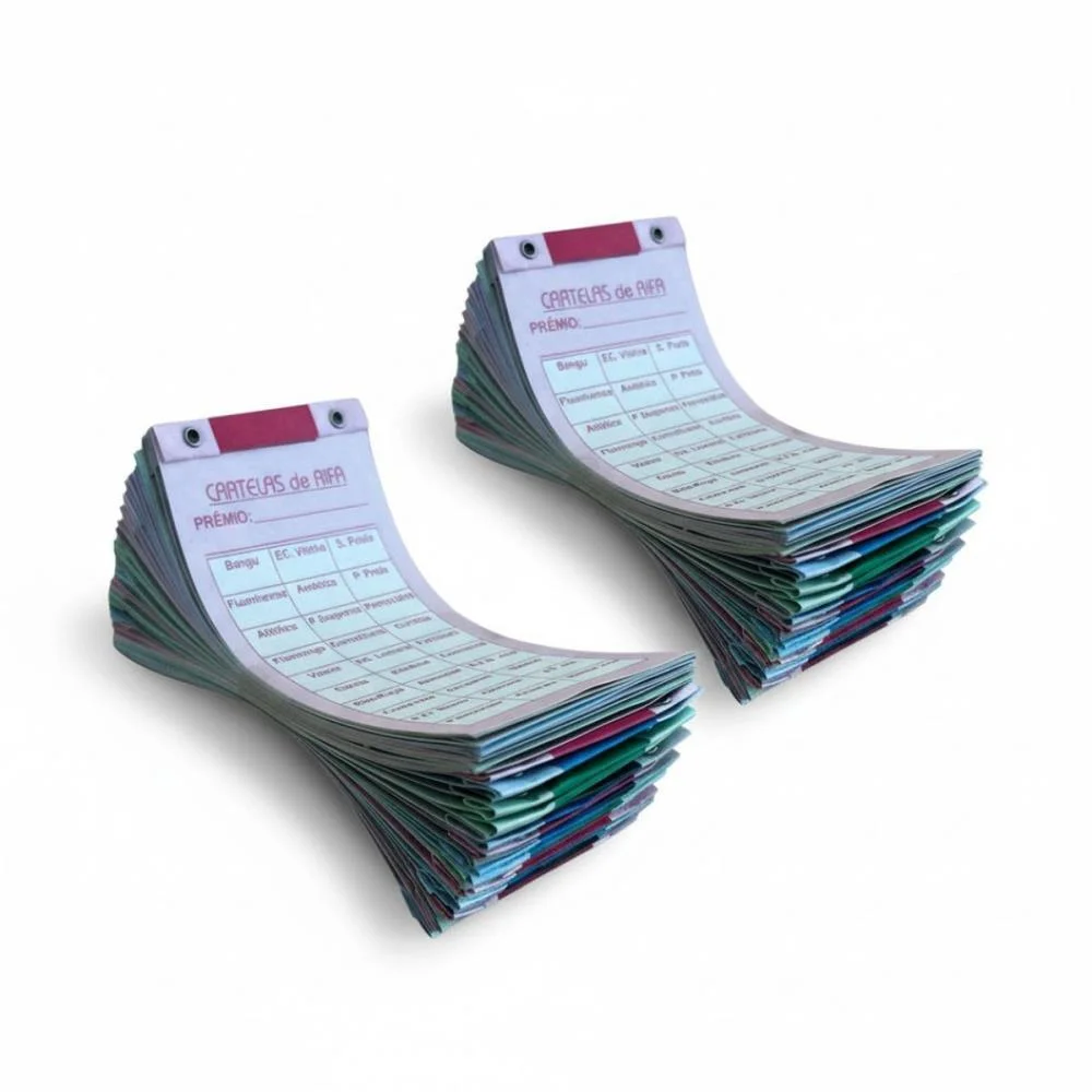 CARTELA DE RIFA C/30 TIMES PCT.C/50 CARTELAS GRAFICA GUERRA (PACOTE) - imagem 5