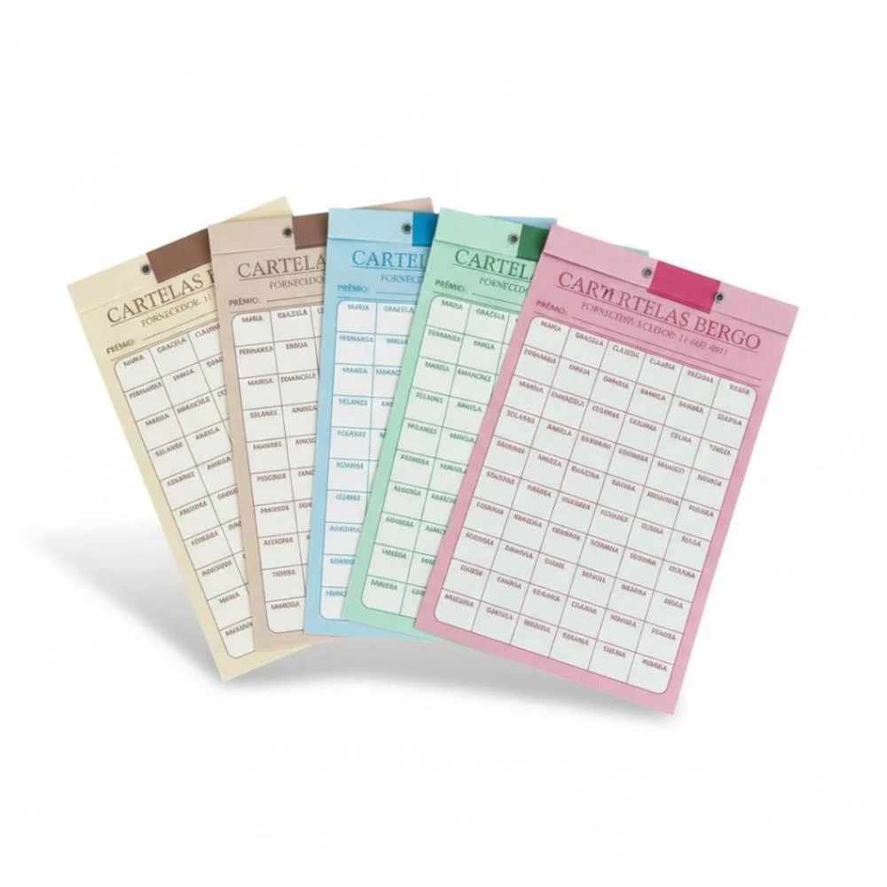 CARTELA DE RIFA C/100 NOMES PCT.C/50 CARTELAS GRAFICA GUERRA (PACOTE) - imagem 3