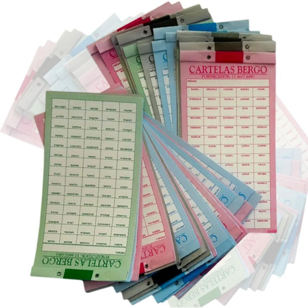 CARTELA DE RIFA C/150 NOMES PCT.C/50 CARTELAS GRAFICA GUERRA (PACOTE) - imagem 4