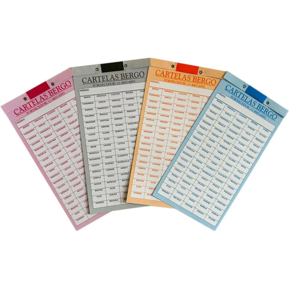 CARTELA DE RIFA C/200 NOMES PCT.C/50 CARTELAS GRAFICA GUERRA (PACOTE) - imagem 5