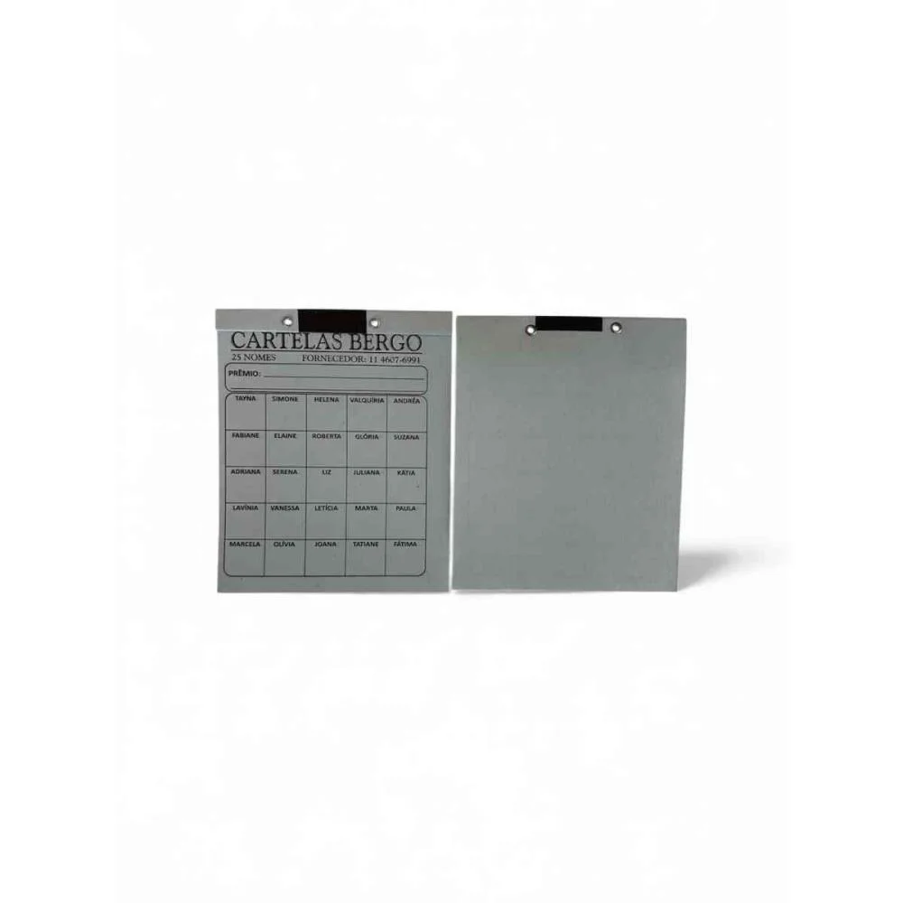 CARTELA DE RIFA C/25 NOMES PCT.C/50 CARTELAS GRAFICA GUERRA (PACOTE) - imagem 3