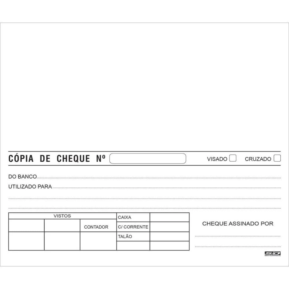 IMPRESSO COPIA DE CHEQUE BRANCO 100 FOLHAS 160X190MM ANIMATIVA (PCT.C/10) - imagem 4