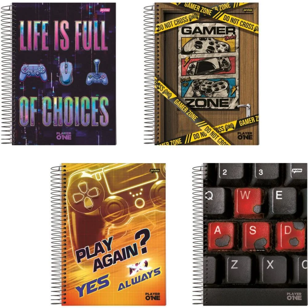 CADERNO 15X1 CAPA DURA PLAYER 240FLS. I.A JANDAIA (PCT.C/02) - imagem 3