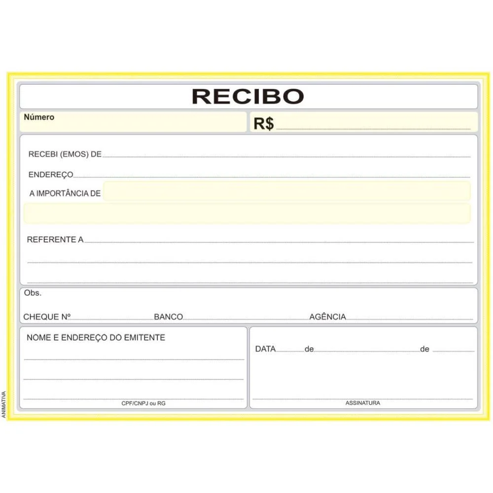 IMPRESSO RECIBO COMERCIAL SEM COPIA 50F GRANDE ANIMATIVA (PCT.C/20) - imagem 4