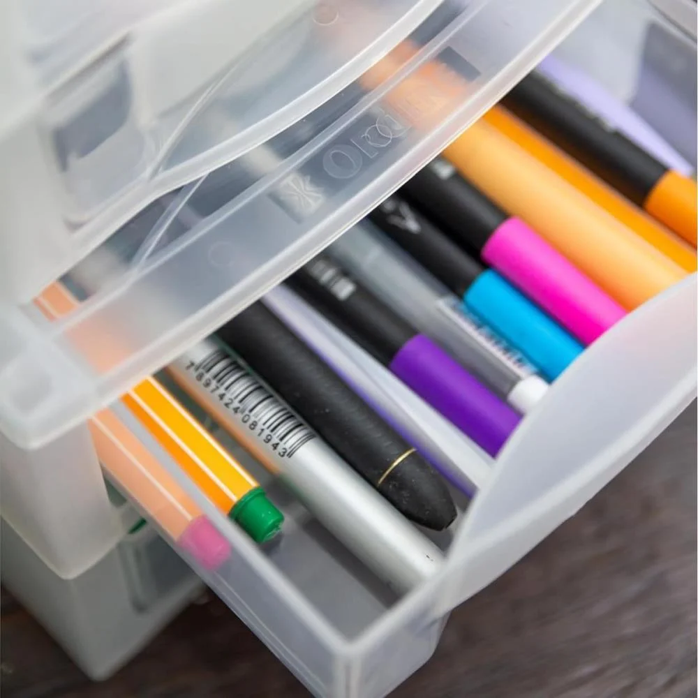 GAVETEIRO CRISTAL PLASTICO MEDIO 2GVTS ORDENE (UNIDADE) - imagem 4