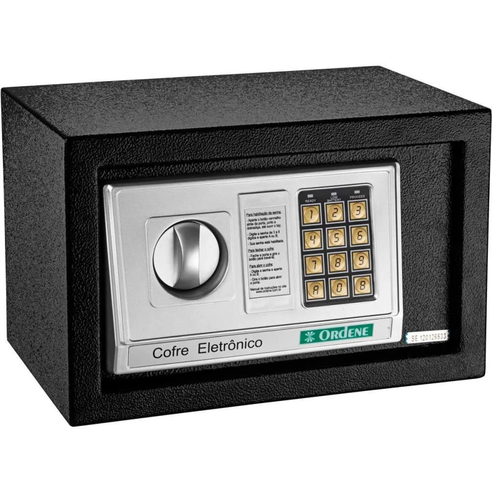 COFRE ECONOMICO DIGITAL 31X20X20CM ORDENE (UNIDADE) - imagem 3