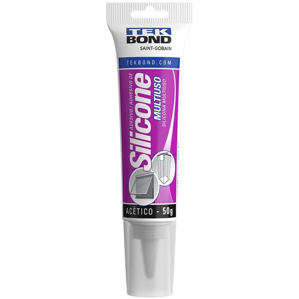 ADESIVO DE SILICONE ACETICO 50G. TEKBOND (UNIDADE) - imagem 2