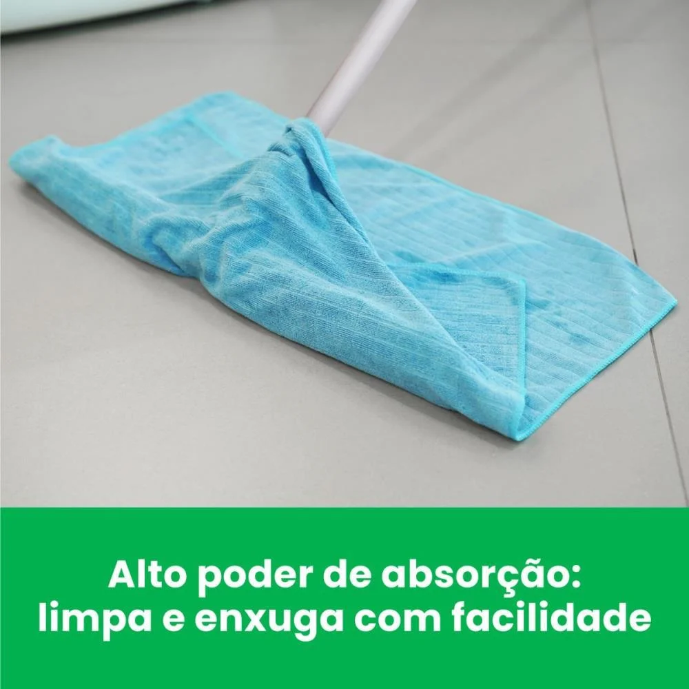 PANO DE LIMPEZA CHAO AZUL COM 1 3M (BLISTER) - imagem 5