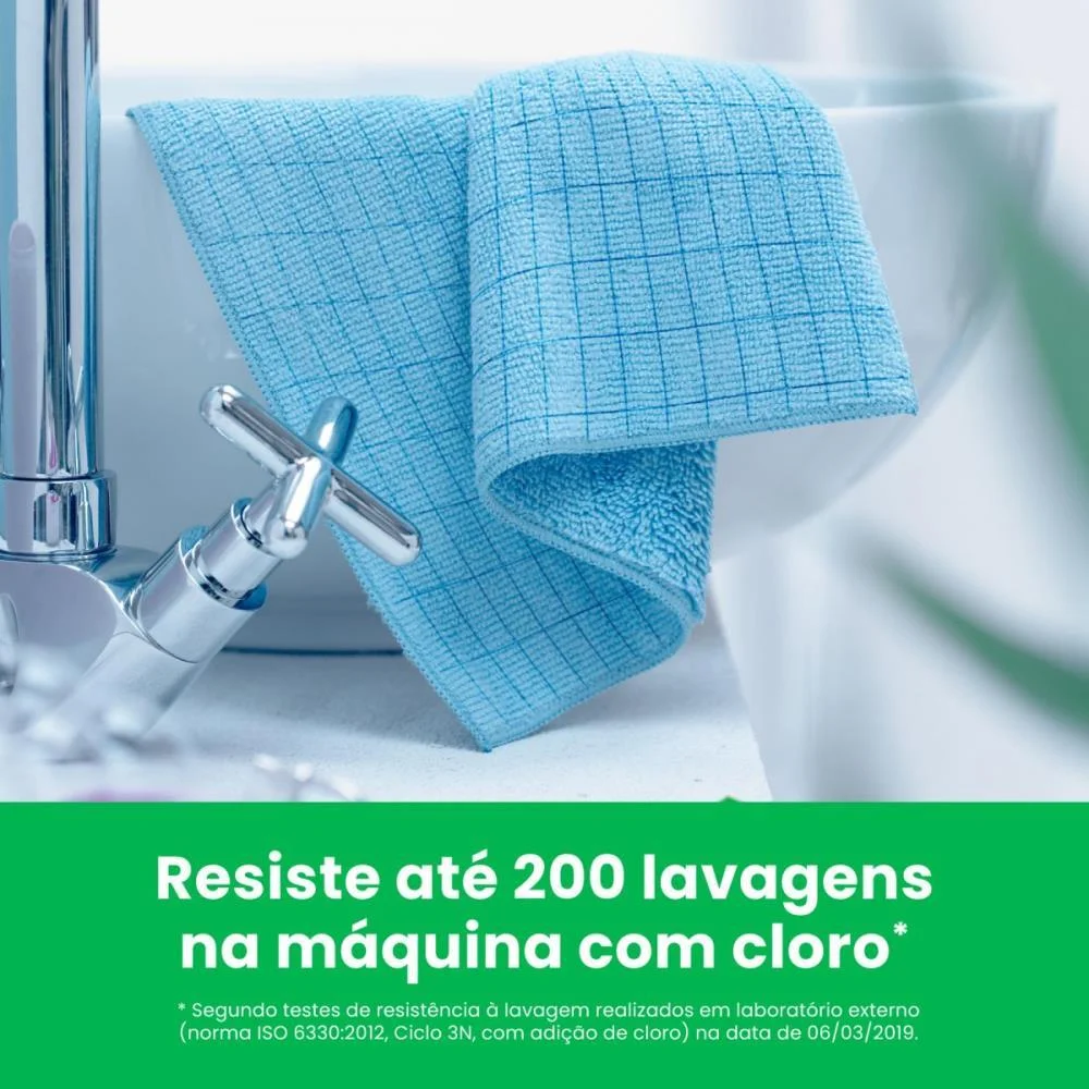 PANO DE LIMPEZA CHAO AZUL COM 1 3M (BLISTER) - imagem 6