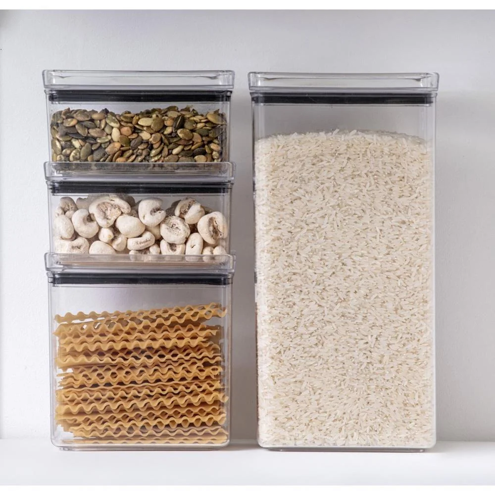 POTE ACRILICO HERMETIC 1.300ML LUMINI RETANG PARAMOUNT (UNIDADE) - imagem 4