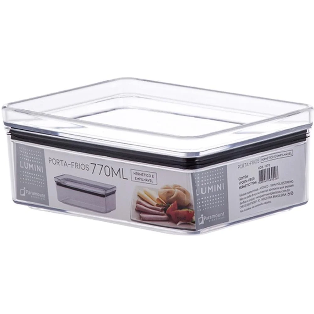 POTE ACRILICO HERMETIC 770ML PORTA FRIOS LUM PARAMOUNT (UNIDADE) - imagem 3