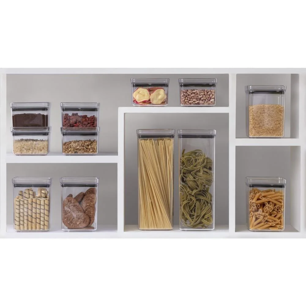 POTE ACRILICO HERMETIC 480ML LUMINI QUADRADO PARAMOUNT (UNIDADE) - imagem 4