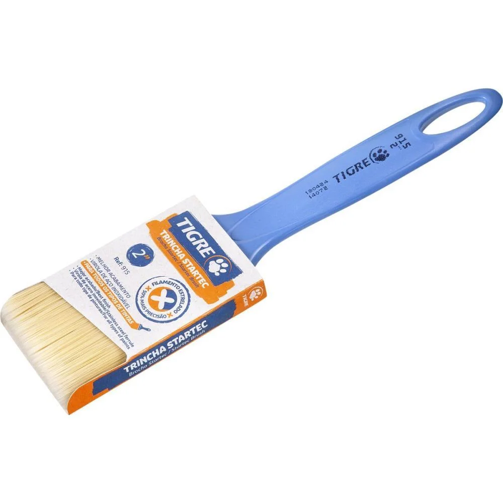 TRINCHA DE PINTURA 915 MEDIA SINT. MULTI.2POL. PINCEIS TIGRE (CX.C/12) - imagem 3