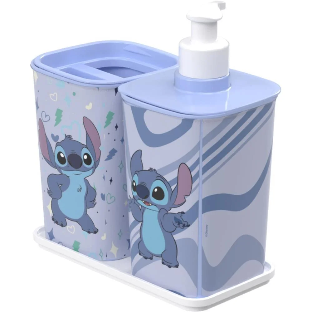 UTENSILIOS PARA BANHEIRO STITCH KIT BANHO 2PCS PLASUTIL (KIT) - imagem 3