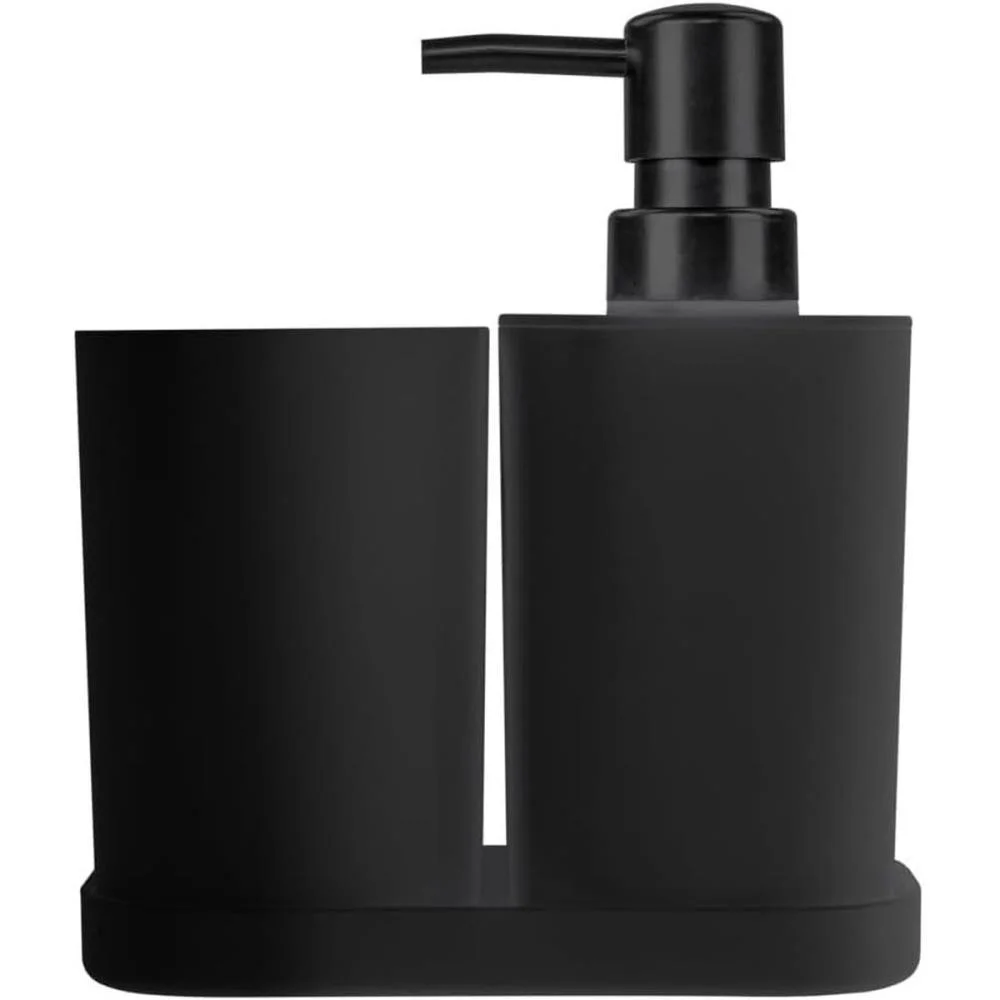 UTENSILIOS PARA BANHEIRO KIT 3PCS PARA PIA PRETO ORDENE (KIT) - imagem 2