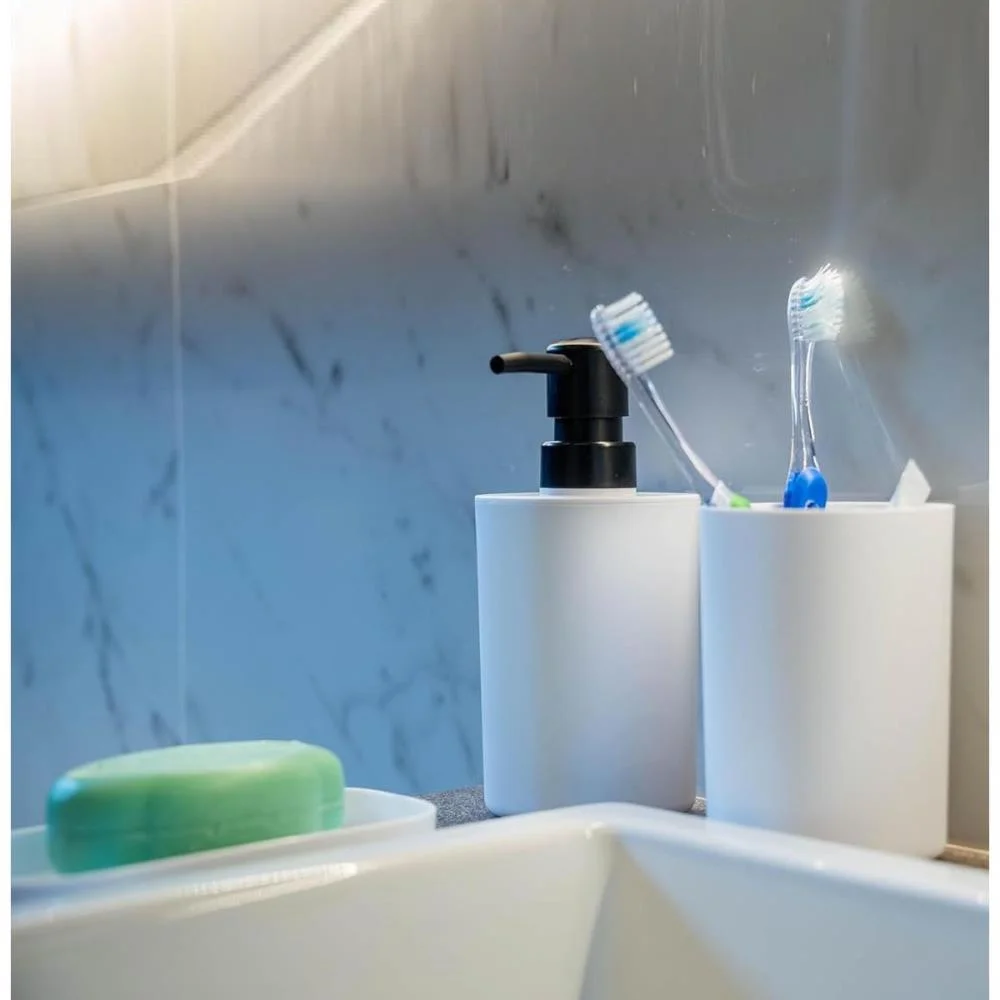 UTENSILIOS PARA BANHEIRO KIT 3PCS PARA PIA BRANCO ORDENE (KIT) - imagem 6