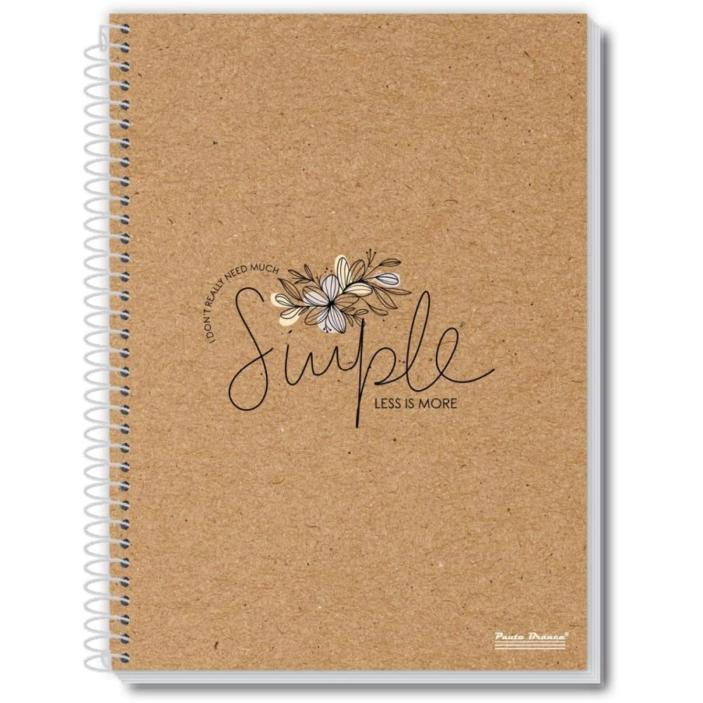 CADERNO 20X1 CAPA DURA UAU 400FLS. PAUTA BRANCA (PCT.C/02) - imagem 4