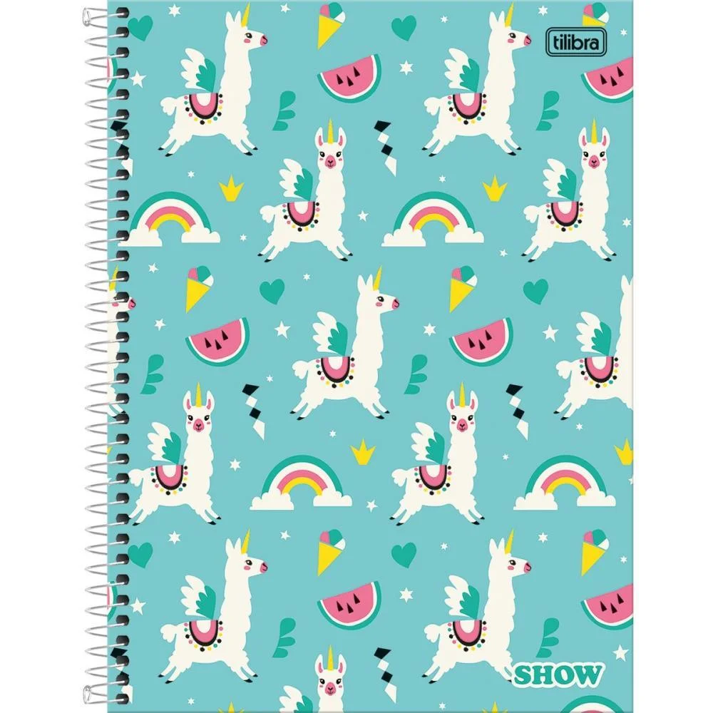 CADERNO 16X1 CAPA DURA SHOW 256FLS. FEMININO TILIBRA (PCT.C/02) - imagem 4