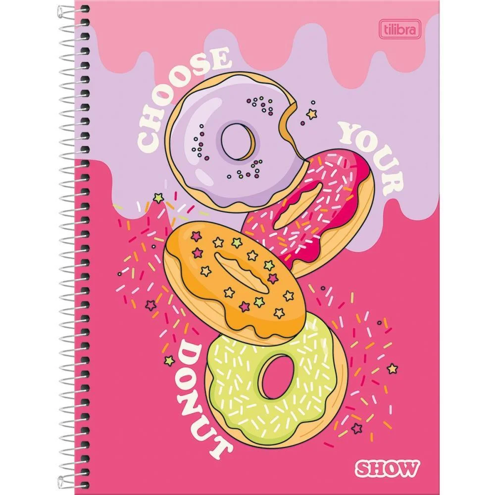 CADERNO 16X1 CAPA DURA SHOW 256FLS. FEMININO TILIBRA (PCT.C/02) - imagem 6