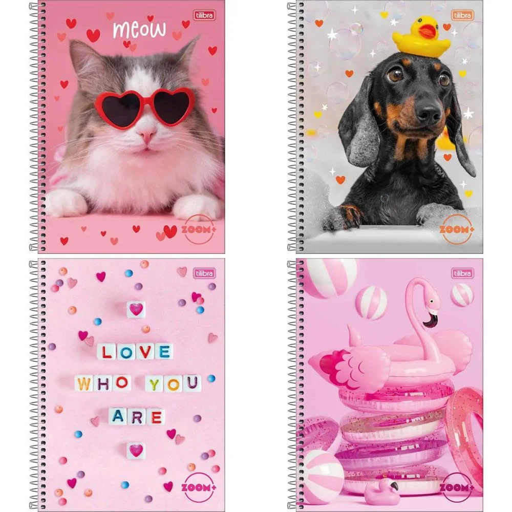 CADERNO 20X1 CAPA DURA ZOOM+ 400 FOLHAS FEMININO TILIBRA (PCT.C/02) - imagem 3