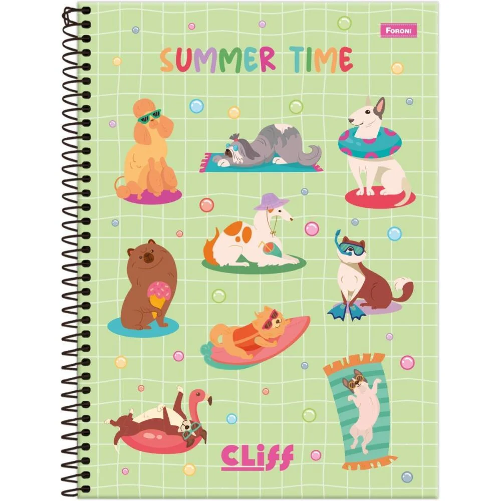 CADERNO 20X1 CAPA DURA CLIFF FEMININO 320FLS. FORONI (PCT.C/02) - imagem 6