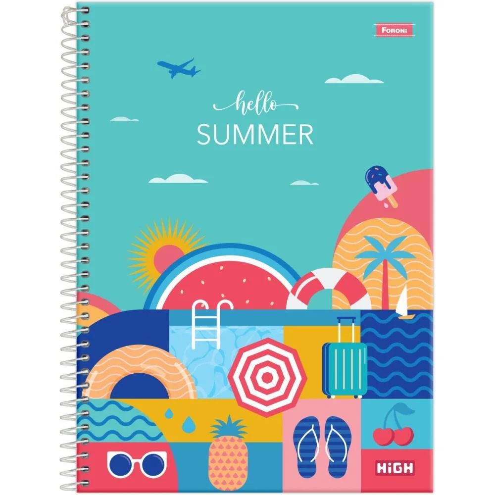 CADERNO 20X1 CAPA DURA HIGH FEMININO 320F FORONI (PCT.C/02) - imagem 6