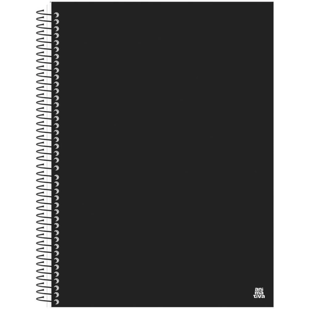 CADERNO 20X1 CAPA DURA KBOM BLACK 280F ANIMATIVA (PCT.C/02) - imagem 2