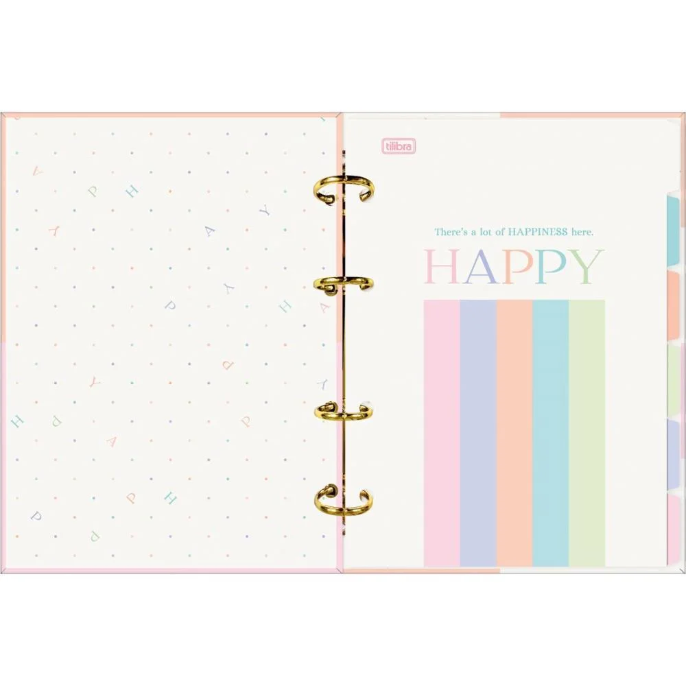 CADERNO ARGOLADO HAPPY COLEGIAL 80FLS. TILIBRA (UNIDADE) - imagem 4