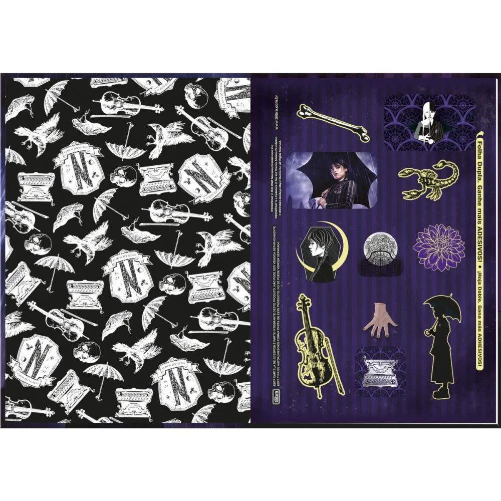 CADERNO BROCHURA 1/4 CAPA DURA WANDINHA 80FLS. TILIBRA (PCT.C/05) - imagem 5