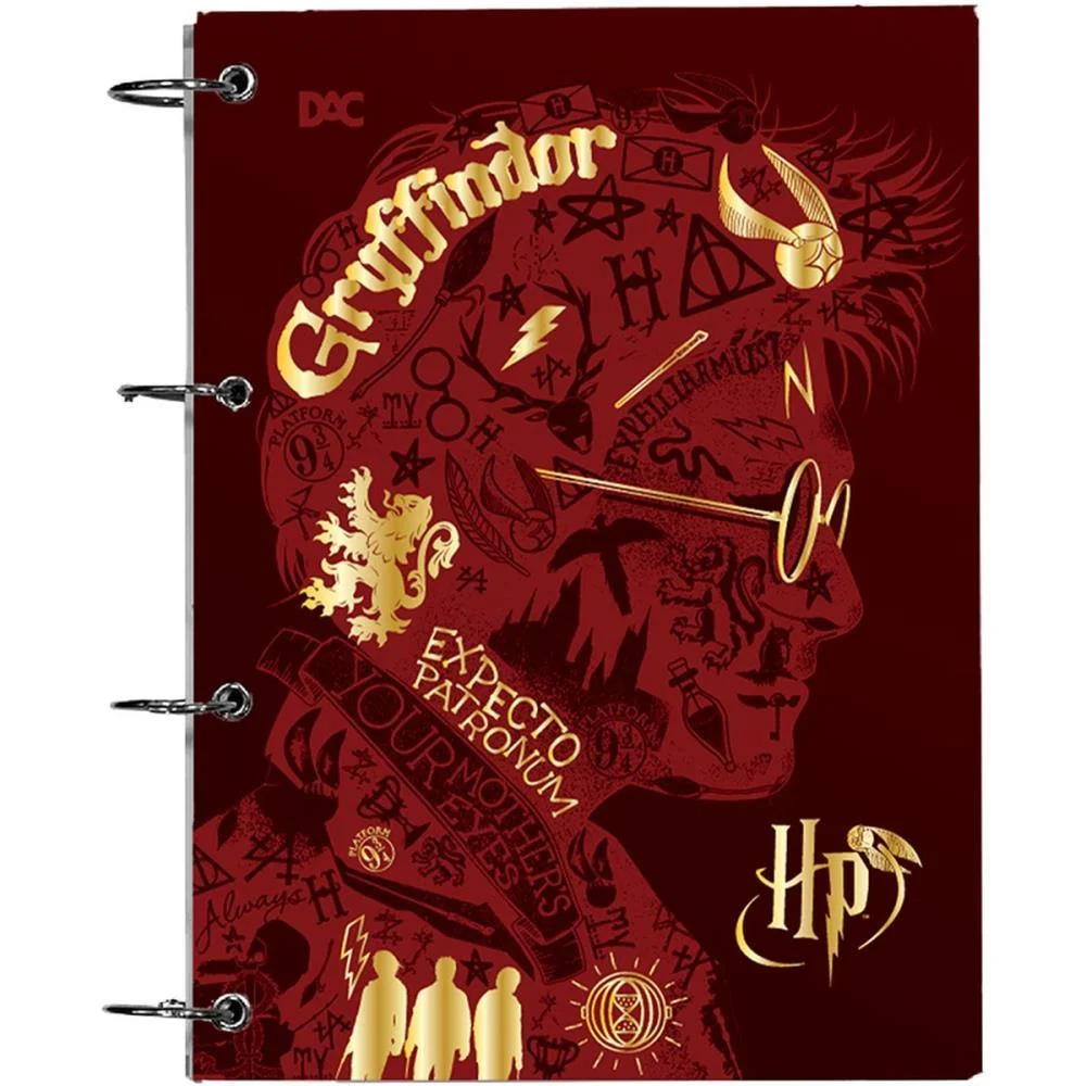 CADERNO ARGOLADO HARRY POTTER UNIV. 80FLS DAC (UNIDADE) - imagem 3