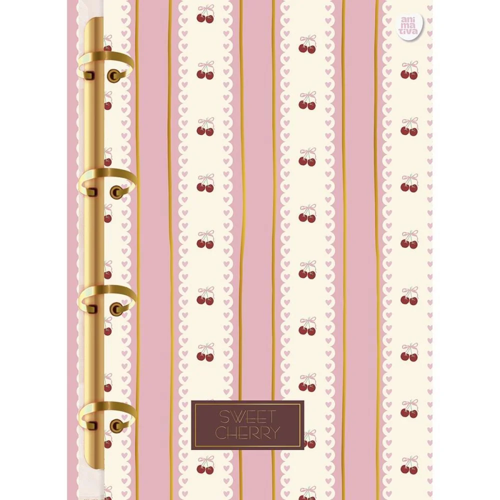CADERNO ARGOLADO SWEET CHERRY 160F ANIMATIVA (UNIDADE) - imagem 3