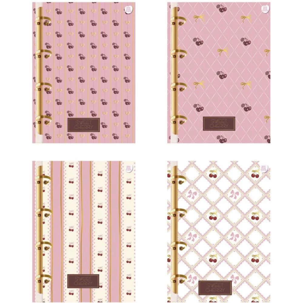 CADERNO ARGOLADO SWEET CHERRY 160F ANIMATIVA (UNIDADE) - imagem 5