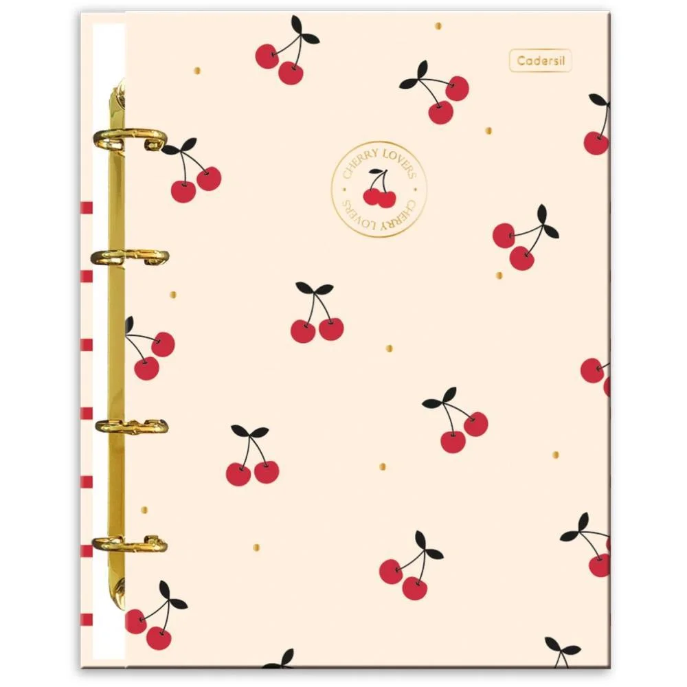 CADERNO ARGOLADO CHERRY LOVERS C/6DIVIS.80F(S CADERSIL (UNIDADE) - imagem 6