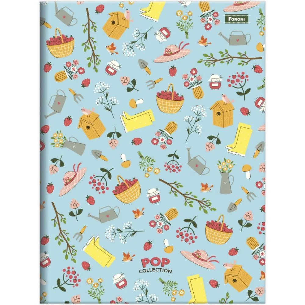 CADERNO BROCHURA 1/4 CAPA DURA POP COLLECTION 96FLS. FORONI (PCT.C/10) - imagem 5