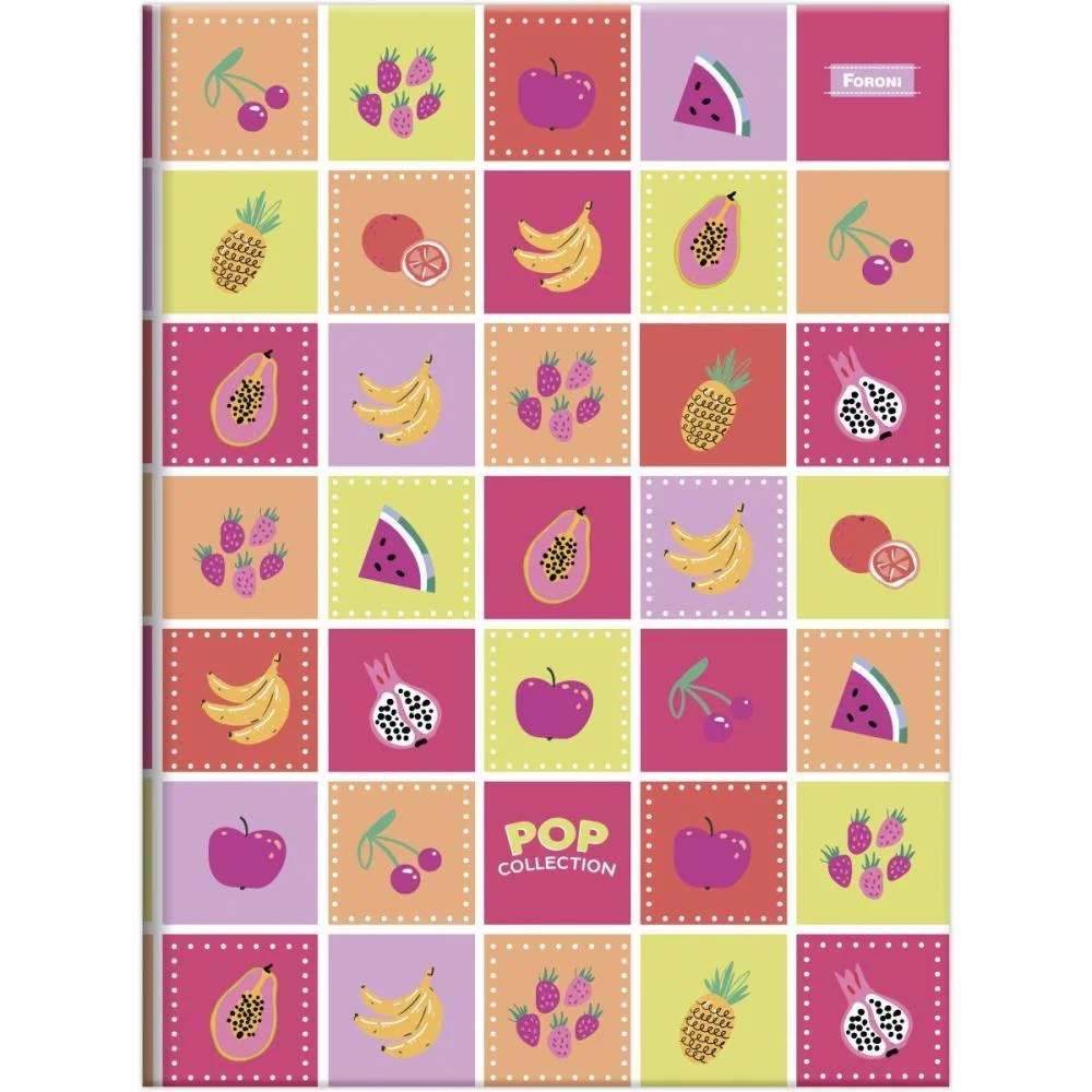 CADERNO BROCHURA 1/4 CAPA DURA POP COLLECTION 96FLS. FORONI (PCT.C/10) - imagem 6