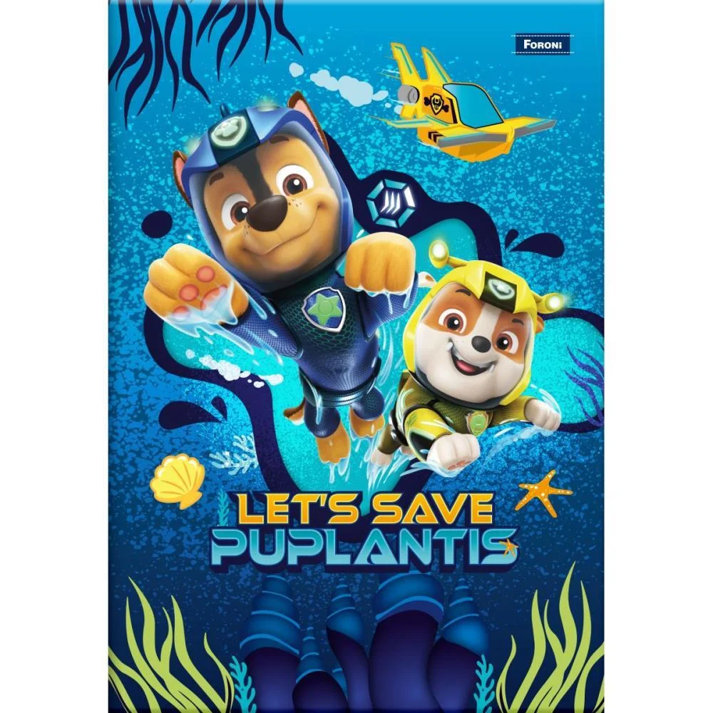 CADERNO BROCHURA 1/4 CAPA DURA PATRULHA CANINA 48F FORONI (PCT.C/10) - imagem 3