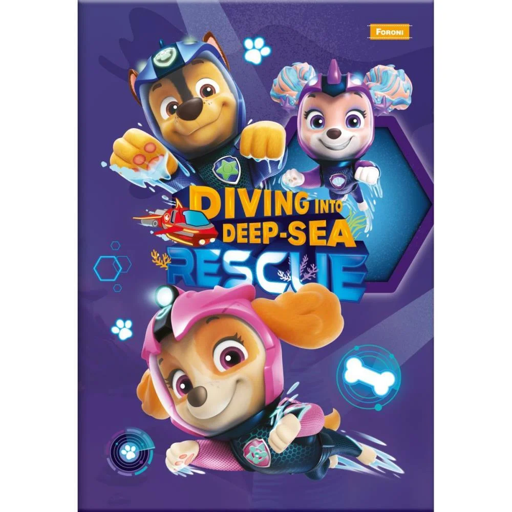 CADERNO BROCHURA 1/4 CAPA DURA PATRULHA CANINA 48F FORONI (PCT.C/10) - imagem 4