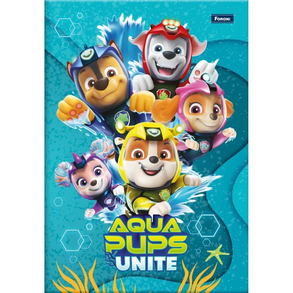 CADERNO BROCHURA 1/4 CAPA DURA PATRULHA CANINA 48F FORONI (PCT.C/10) - imagem 5