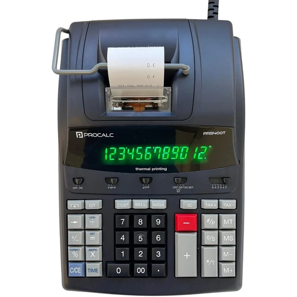 CALCULADORA DE IMPRESSAO 12 DIGITOS TERMICA BIVOLT PROCALC (UNIDADE) - imagem 2