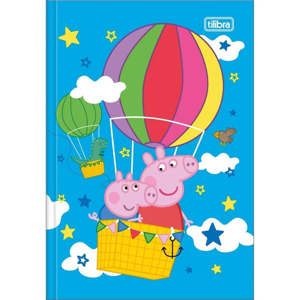 CADERNO BROCHURA 1/4 CAPA DURA PEPPA PIG 80FLS TILIBRA (PCT.C/05) - imagem 6