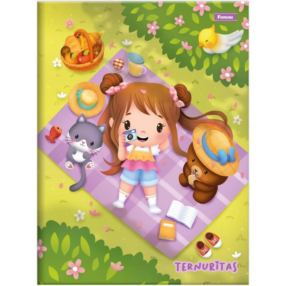 CADERNO BROCHURA 1/4 CAPA DURA TERNURITAS 80F FORONI (PCT.C/05) - imagem 2