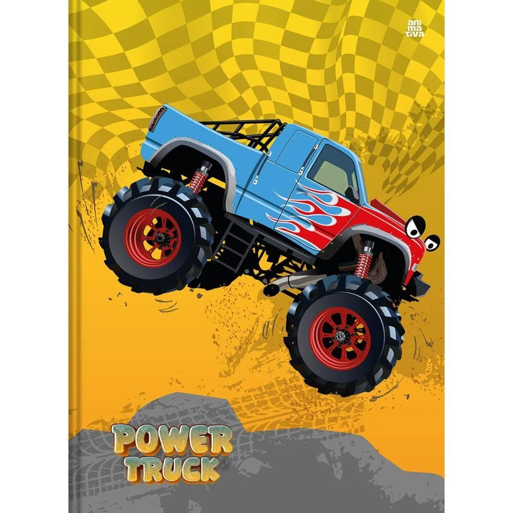 CADERNO BROCHURA 1/4 CAPA DURA POWER TRUCK 80F ANIMATIVA (PCT.C/05) - imagem 5