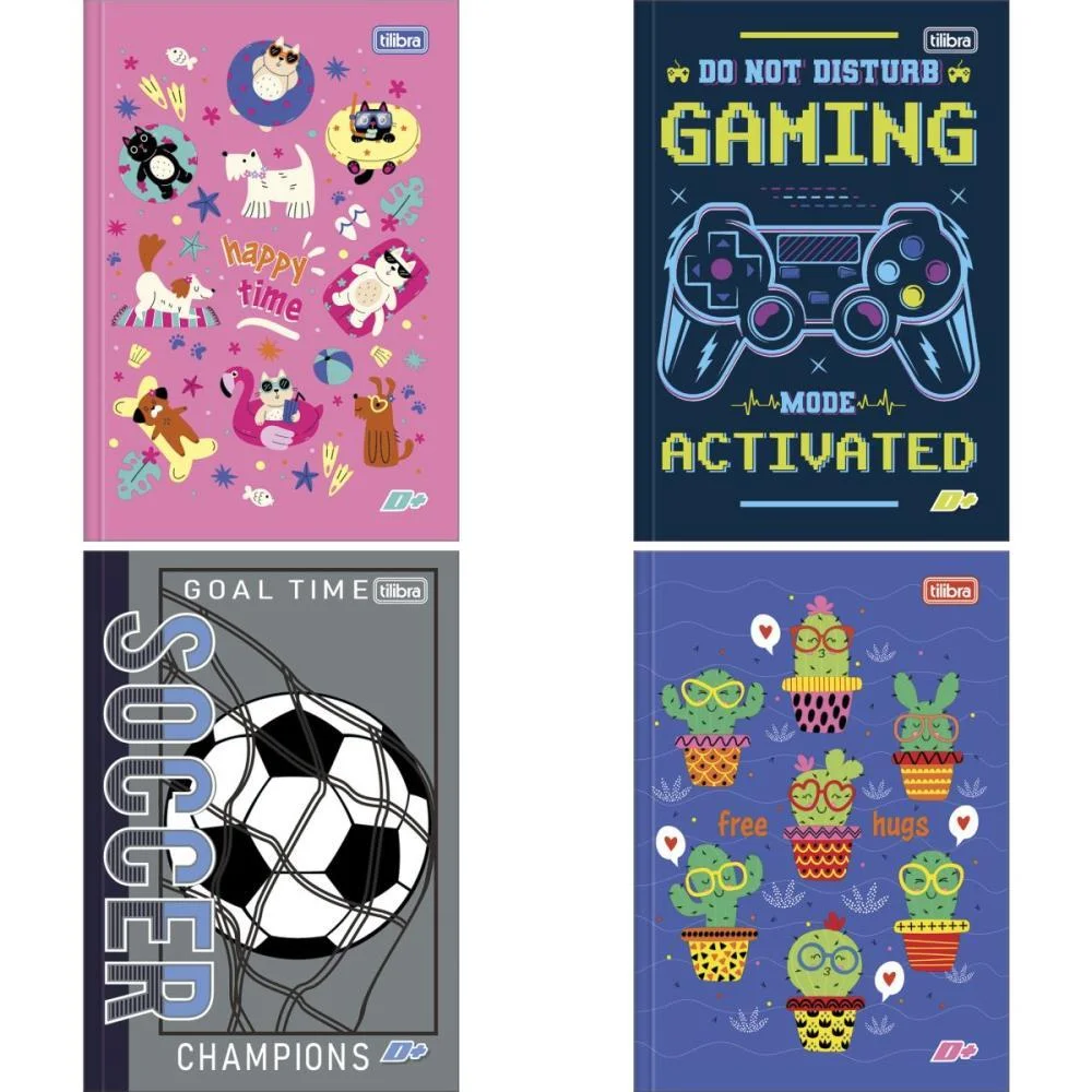 CADERNO BROCHURA 1/4 CAPA DURA D+ 96FLS TILIBRA (PCT.C/10) - imagem 2