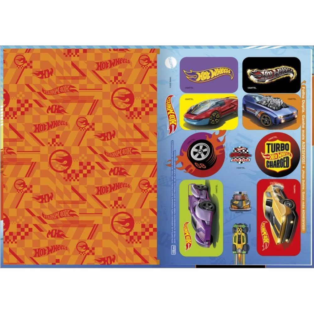 CADERNO BROCHURA 1/4 CAPA DURA HOT WHEELS 80FLS. TILIBRA (PCT.C/05) - imagem 3