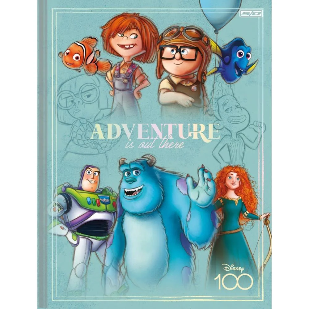 CADERNO BROCHURA 1/4 CAPA DURA DISNEY 100 160F ANIMATIVA (PCT.C/02) - imagem 4