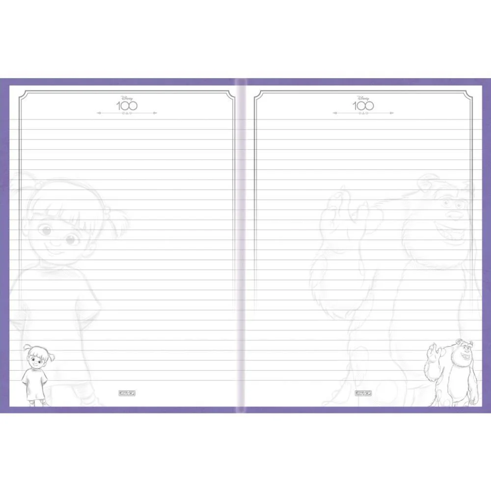CADERNO BROCHURA 1/4 CAPA DURA DISNEY 100 160F ANIMATIVA (PCT.C/02) - imagem 6