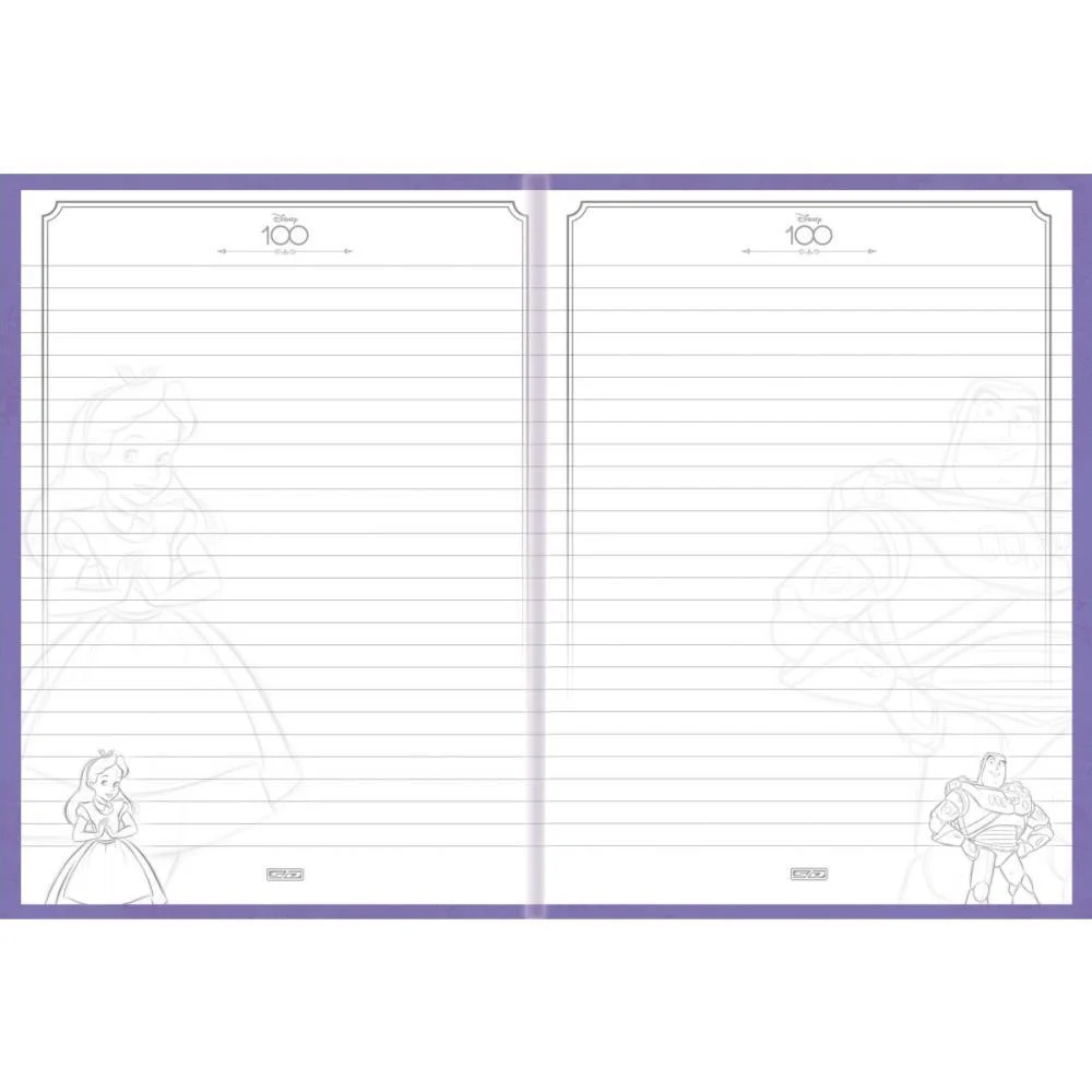 CADERNO BROCHURA 1/4 CAPA DURA DISNEY 100 160F ANIMATIVA (PCT.C/02) - imagem 7