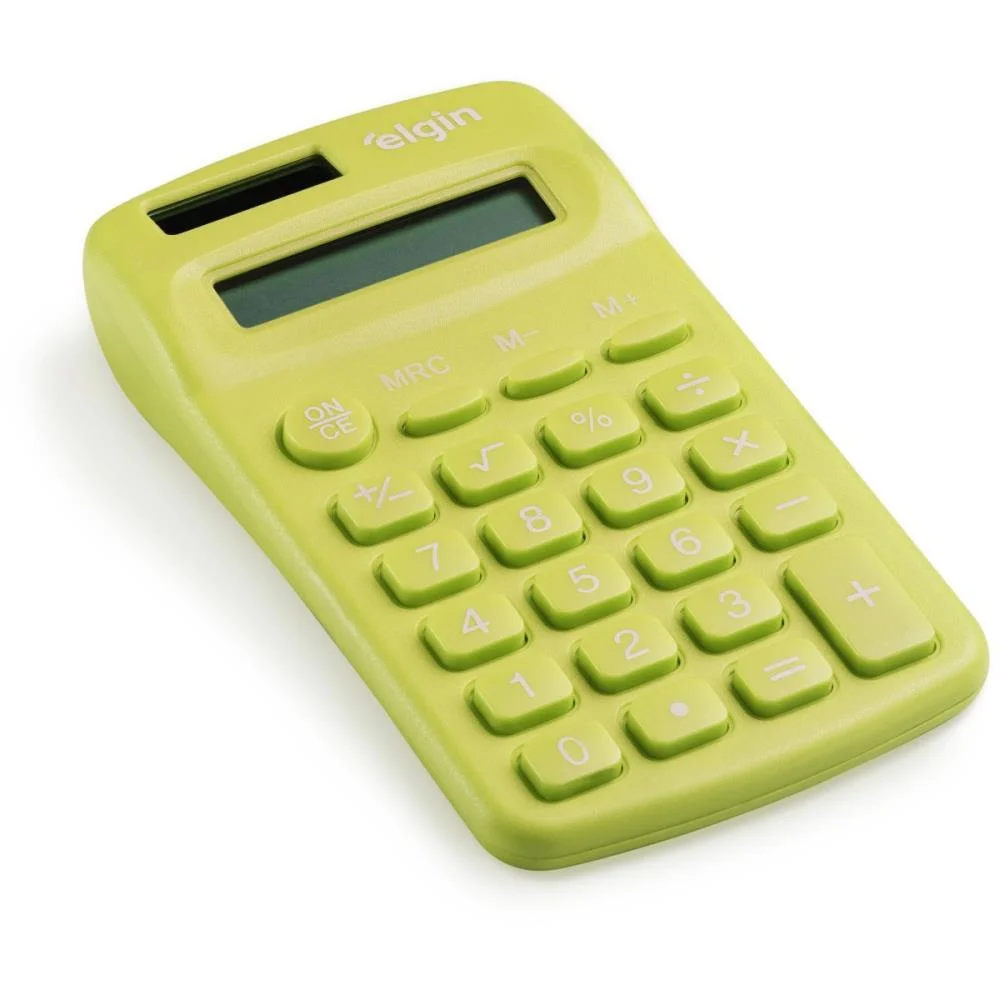 CALCULADORA DE BOLSO 8 DIGITOS CB1485V SOLAR VERDE ELGIN (UNIDADE) - imagem 4