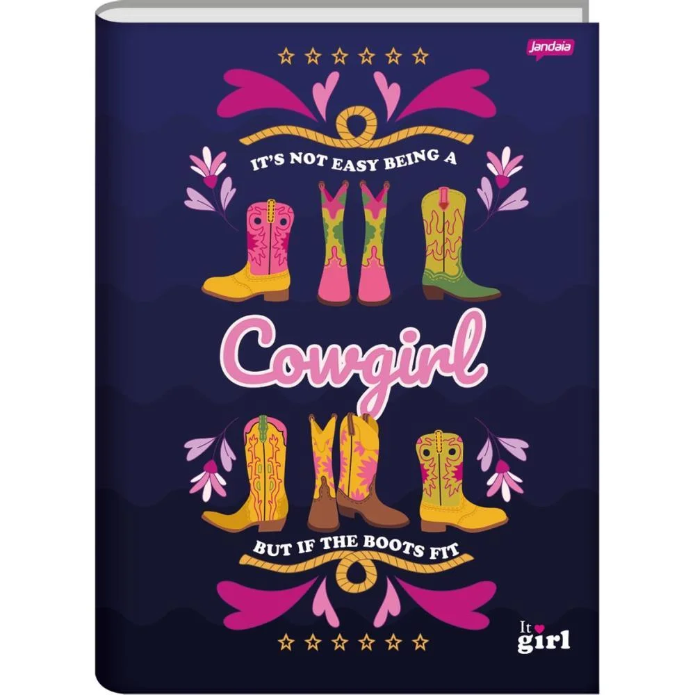 CADERNO BROCHURA 1/4 CAPA DURA IT GIRL 96FLS. JANDAIA (PCT.C/05) - imagem 4